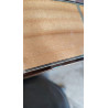 Outlet A99 - Antonio de Toledo ATF-17B – Guitarra Flamenca Blanca de Cipres en Brillo y Color Natural con Tapa Amarilla Con Manc