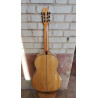 Outlet A99 - Antonio de Toledo ATF-17B – Guitarra Flamenca Blanca de Cipres en Brillo y Color Natural con Tapa Amarilla Con Manc