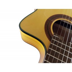 Outlet B02 - Vicente Tatay C320.580CE – Guitarra Flamenca Amplificada con Cutaway, Previo Joyo, Alma Ajustable y Golpeador con D