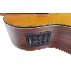 Outlet B03 - Antonio De Toledo Modelo E15 Cedro CEQ Fishman Con Cutaway AT-15CE Cut con Puente Reparado y Alguna Marca De Uso
