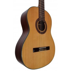 Outlet B12 - C320.205C Guitarra Clasica Vicente Tatay con Puente Reparado - Fondo de Caoba con Tapa Maciza de Cedro - Acabado Br