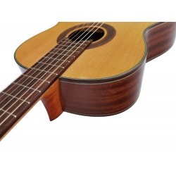 Outlet B12 - C320.205C Guitarra Clasica Vicente Tatay con Puente Reparado - Fondo de Caoba con Tapa Maciza de Cedro - Acabado Br