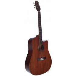 Outlet B14 - Egmond Guitarra Acustica EG-105EQ Toda Maciza con Rajita Debajo De DiapasóN